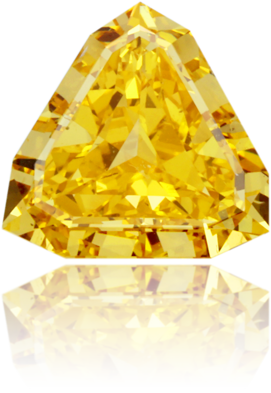 Natural Orange Diamond Shield 0.69 ct Polished