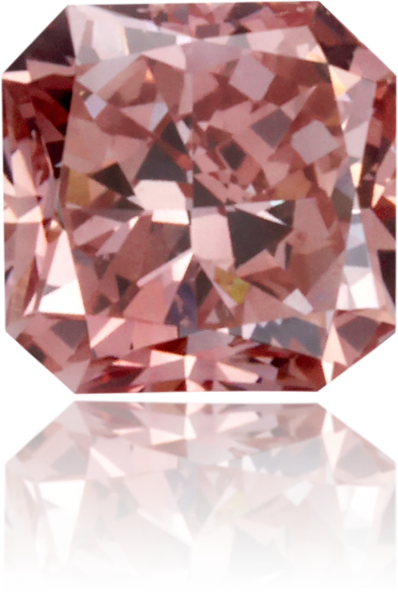 Natural Pink Diamond Square 0.42 ct Polished