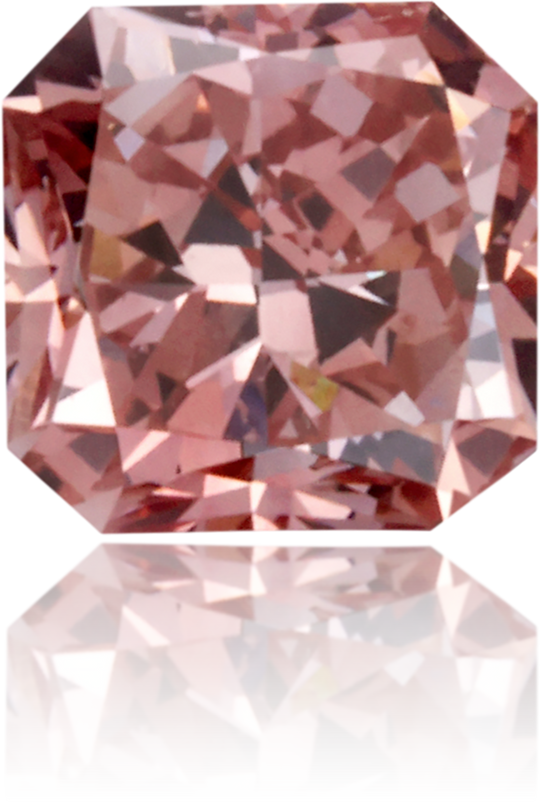 Natural Pink Diamond Square 0.42 ct Polished
