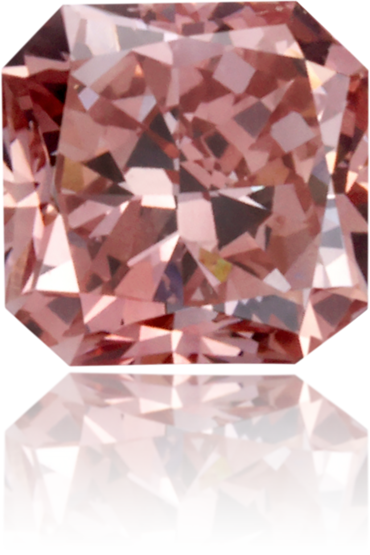 Natural Pink Diamond Square 0.42 ct Polished