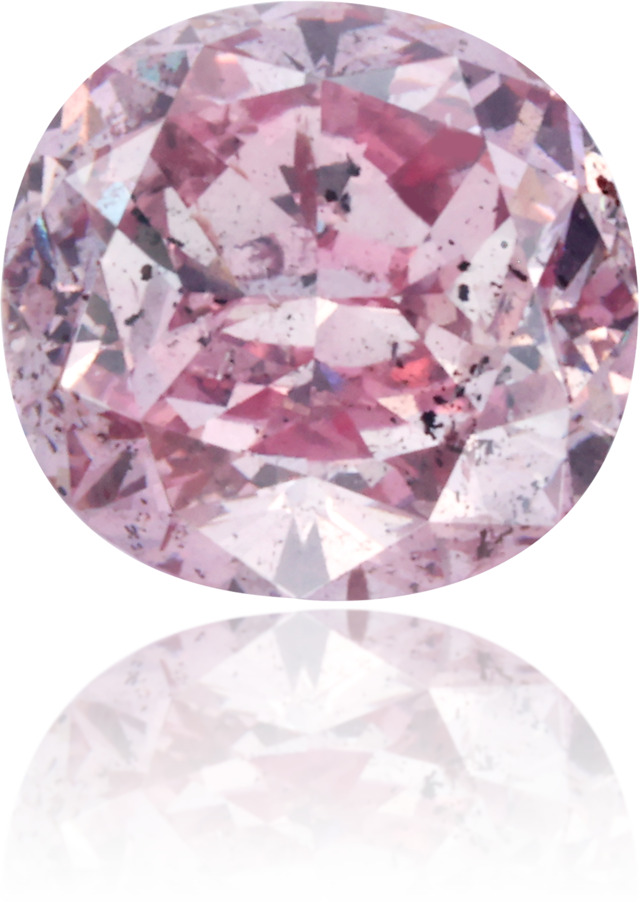 Natural Purple Diamond Cushion 0.84 ct Polished