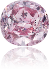 Natural Purple Diamond Cushion 0.84 ct Polished