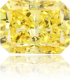 Natural Yellow Diamond Rectangle 1.10 ct Polished