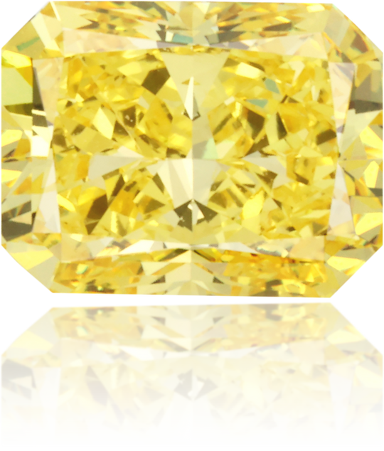 Natural Yellow Diamond Rectangle 1.10 ct Polished