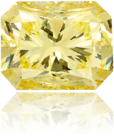 Natural Yellow Diamond Rectangle 2.01 ct Polished