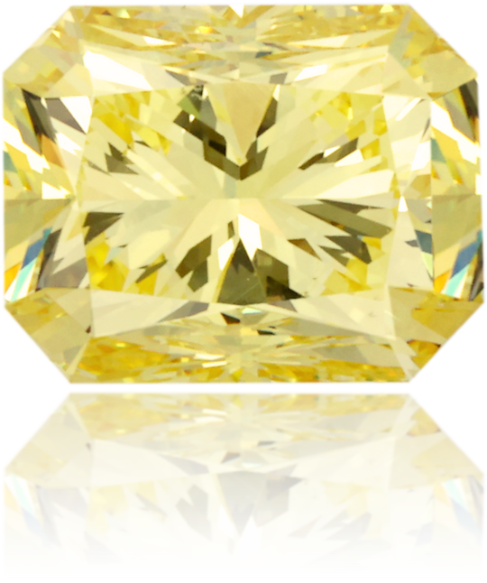 Natural Yellow Diamond Rectangle 2.01 ct Polished