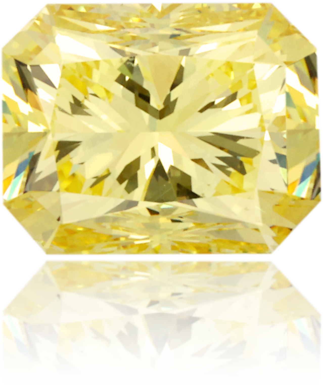 Natural Yellow Diamond Rectangle 2.01 ct Polished