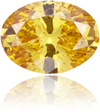 Natural Orange Diamond Oval 1.39 ct Polished