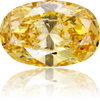Natural Yellow Diamond Oval 1.03 ct Polished