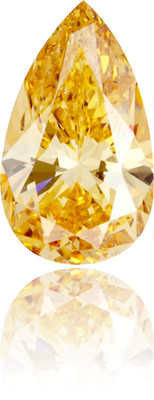 Natural Yellow Diamond Pear Shape 1.27 ct Polished