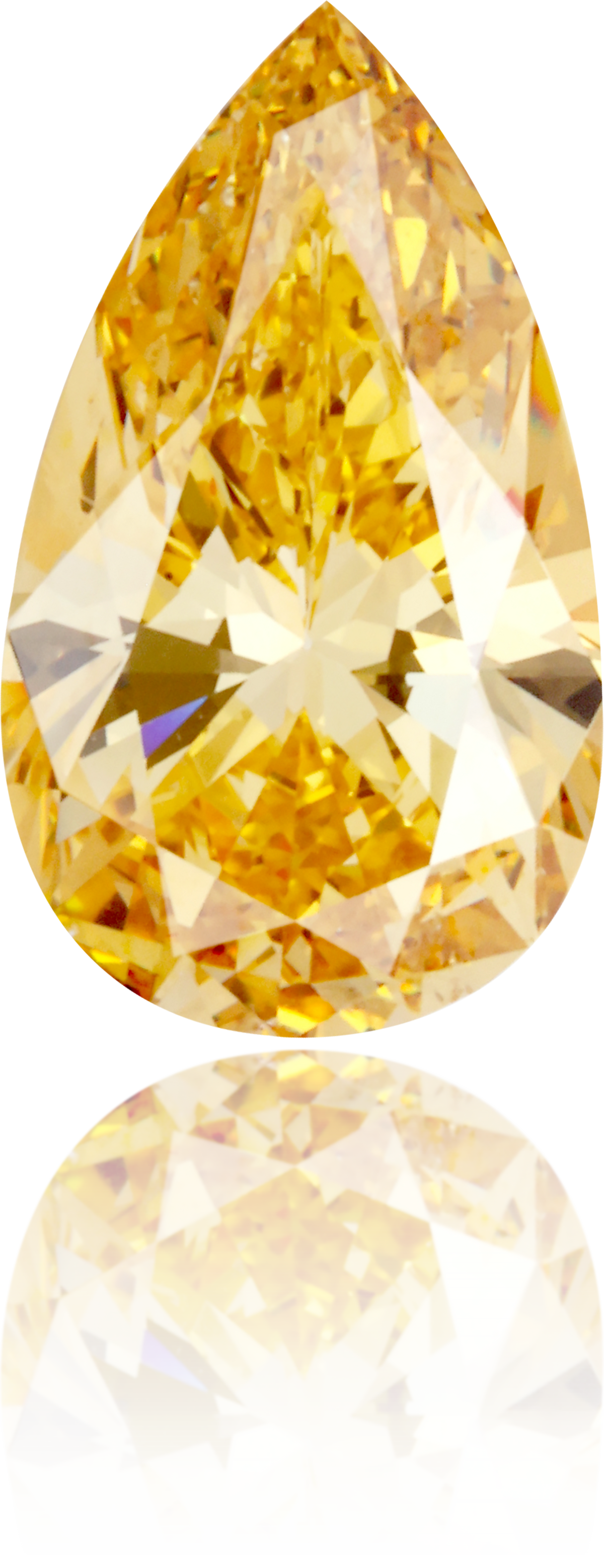 Natural Yellow Diamond Pear Shape 1.27 ct Polished