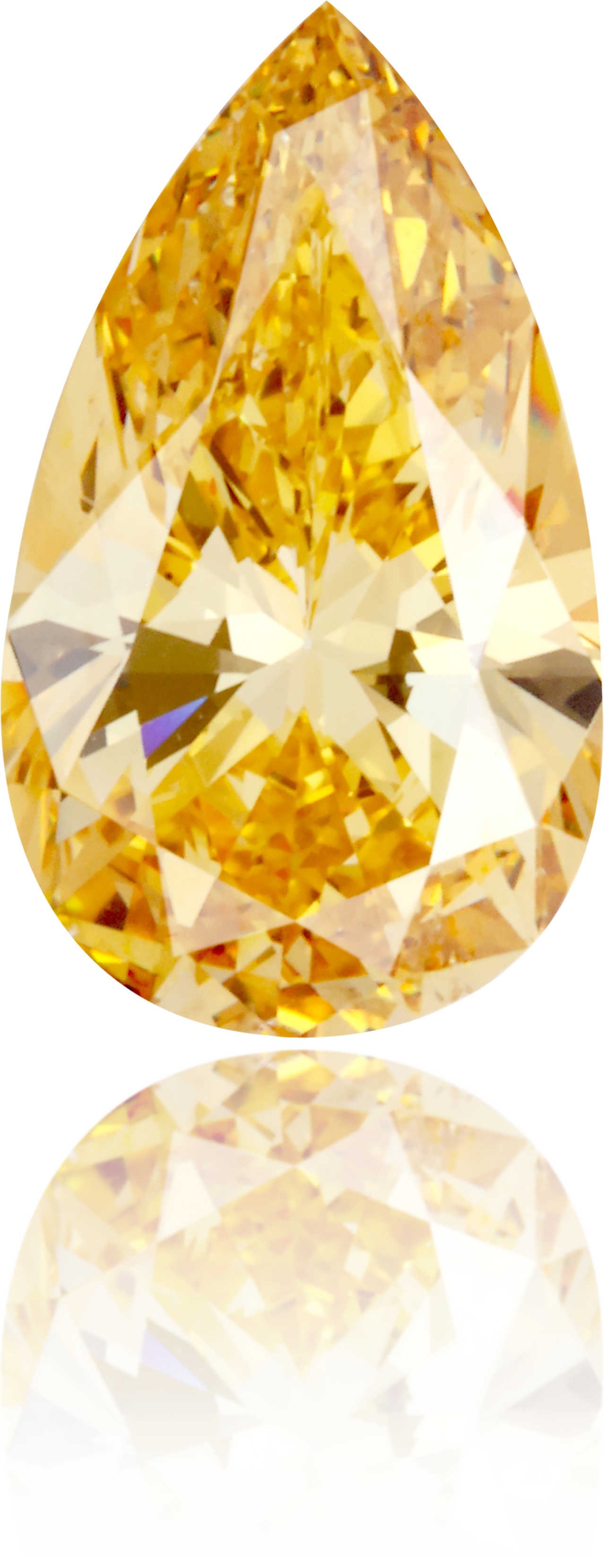 Natural Yellow Diamond Pear Shape 1.27 ct Polished