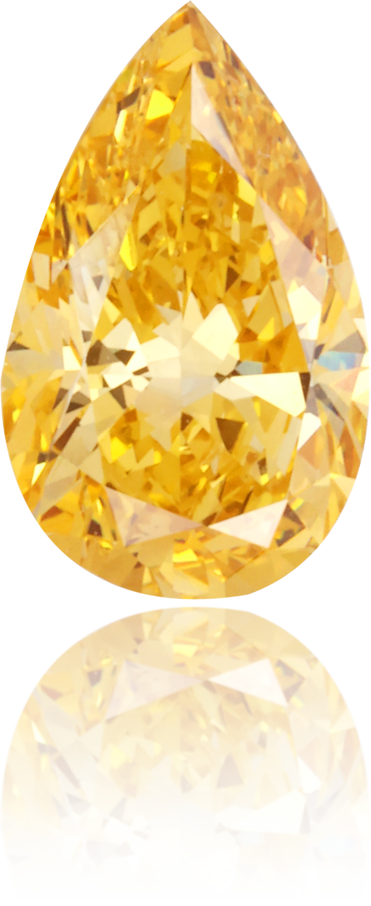 Natural Yellow Diamond Pear Shape 1.03 ct Polished