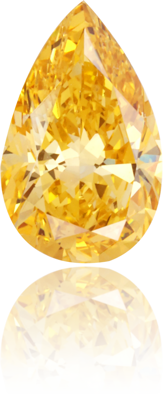 Natural Yellow Diamond Pear Shape 1.03 ct Polished