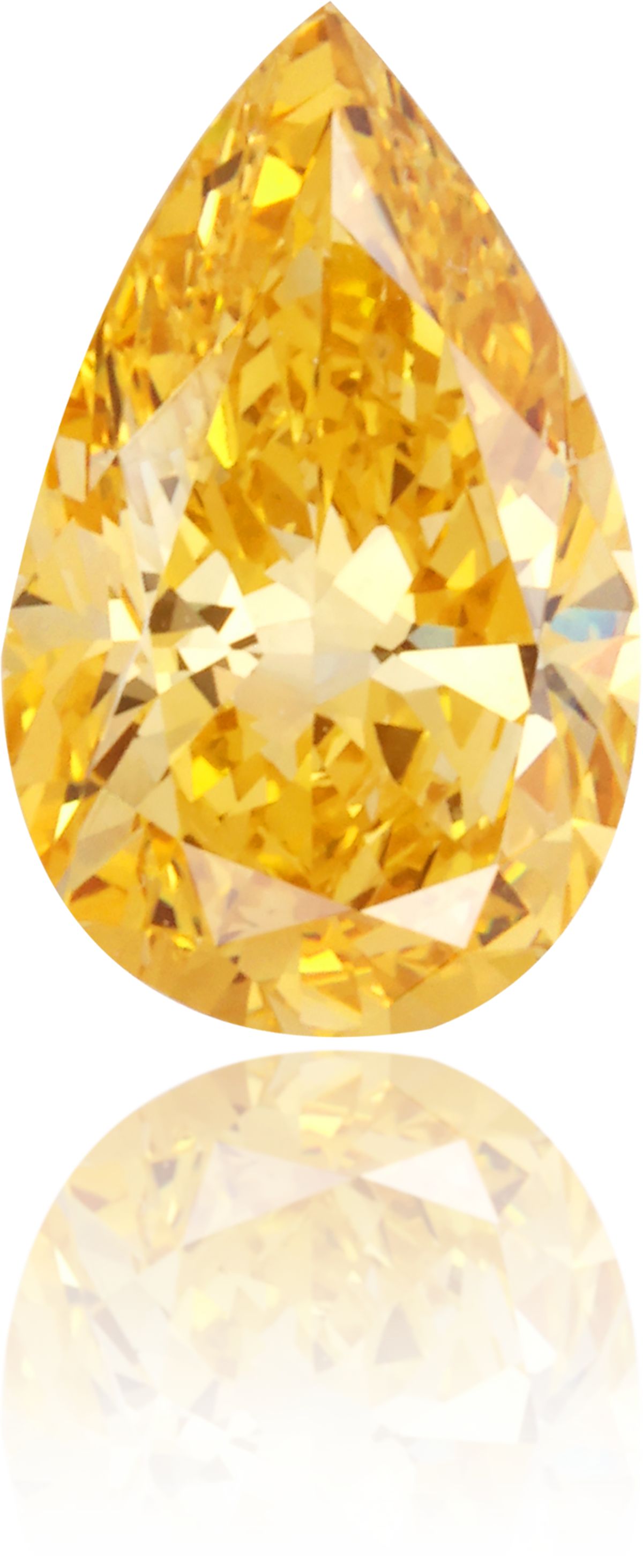 Natural Yellow Diamond Pear Shape 1.03 ct Polished