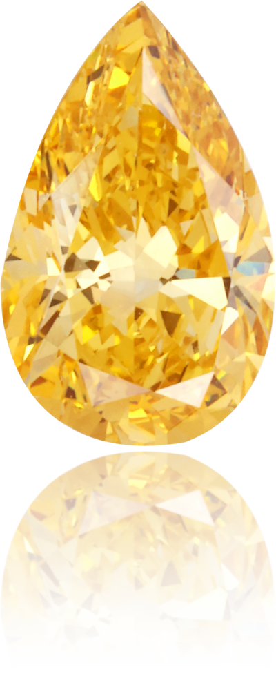 Natural Yellow Diamond Pear Shape 1.03 ct Polished