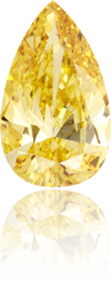 Natural Yellow Diamond Pear Shape 1.16 ct Polished