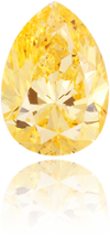 Natural Yellow Diamond Pear Shape 1.10 ct Polished