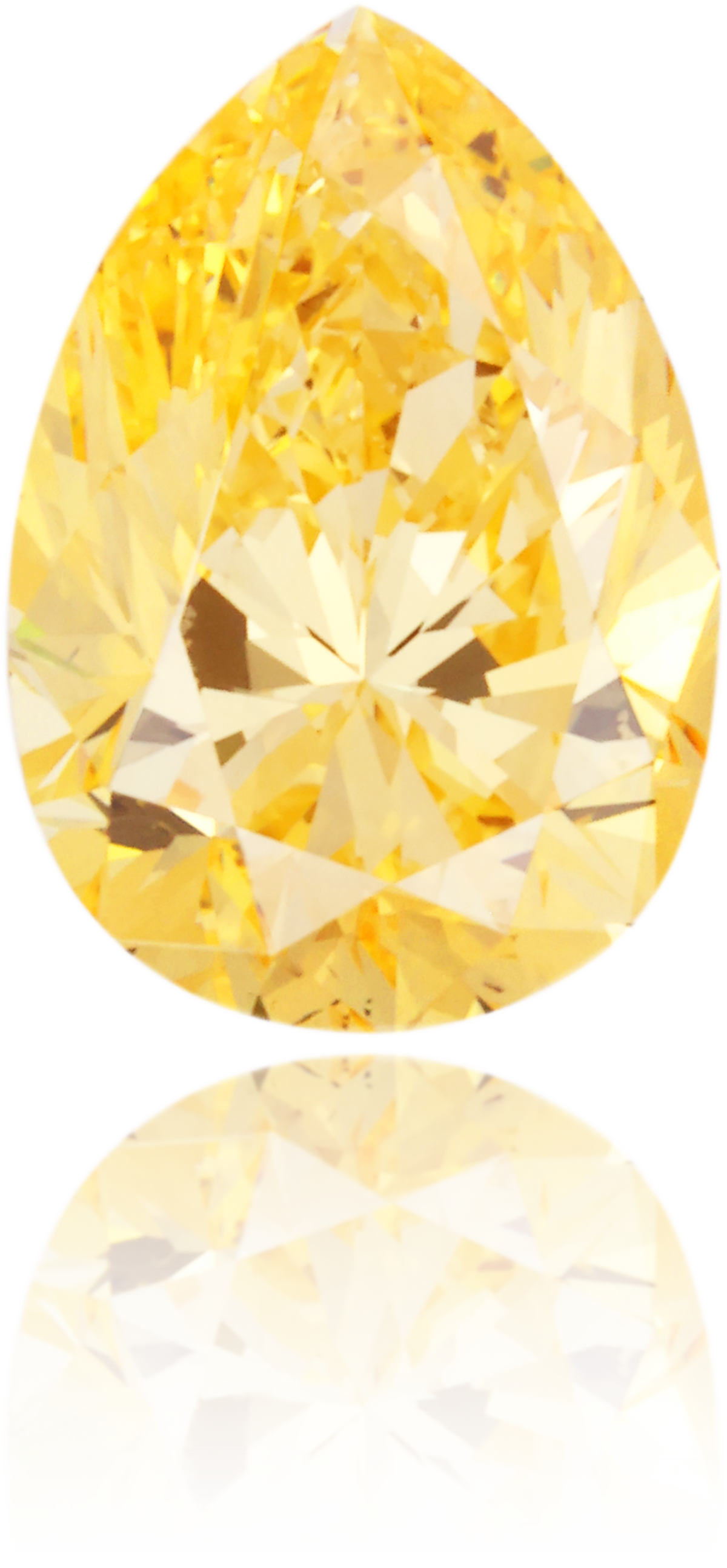 Natural Yellow Diamond Pear Shape 1.10 ct Polished