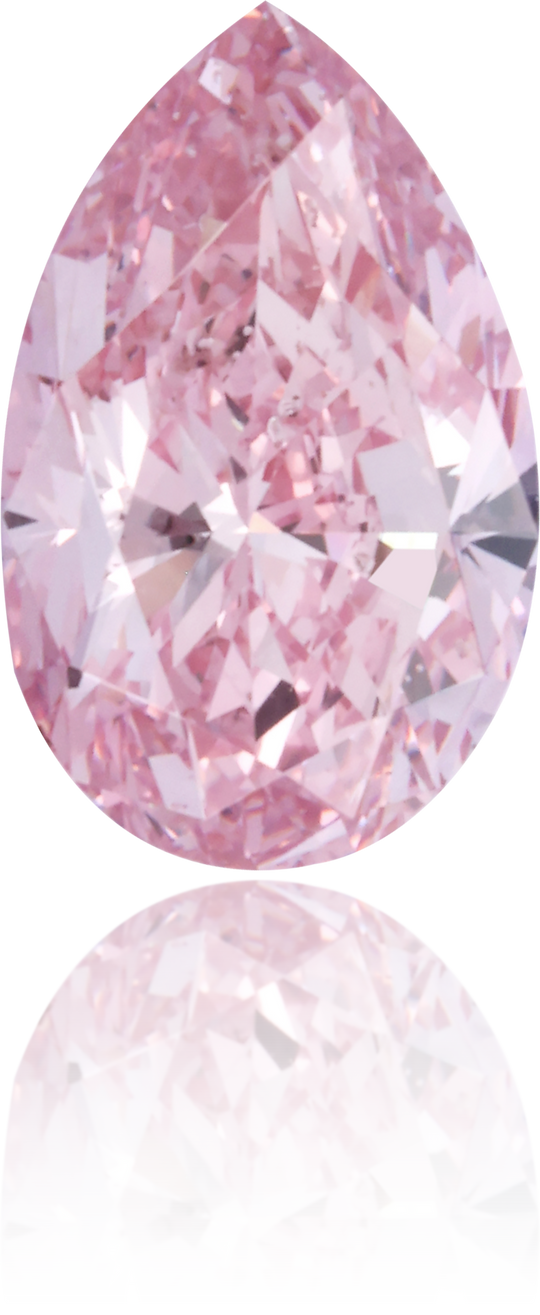Natural Pink Diamond Pear Shape 0.68 ct Polished