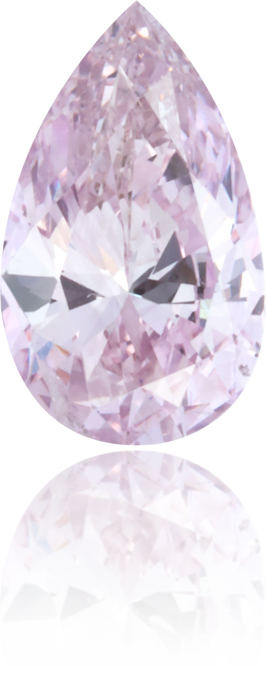 Natural Purple Diamond Pear Shape 0.59 ct Polished