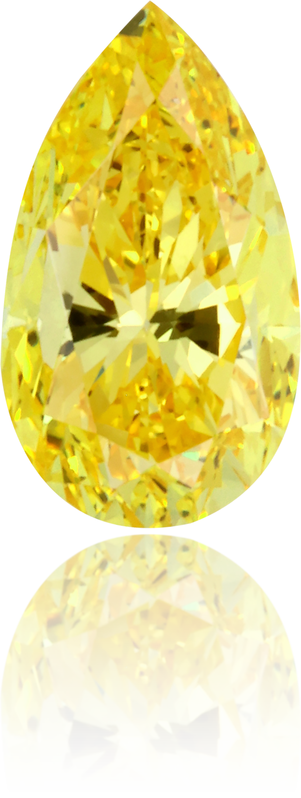 Natural Yellow Diamond Pear Shape 0.76 ct Polished