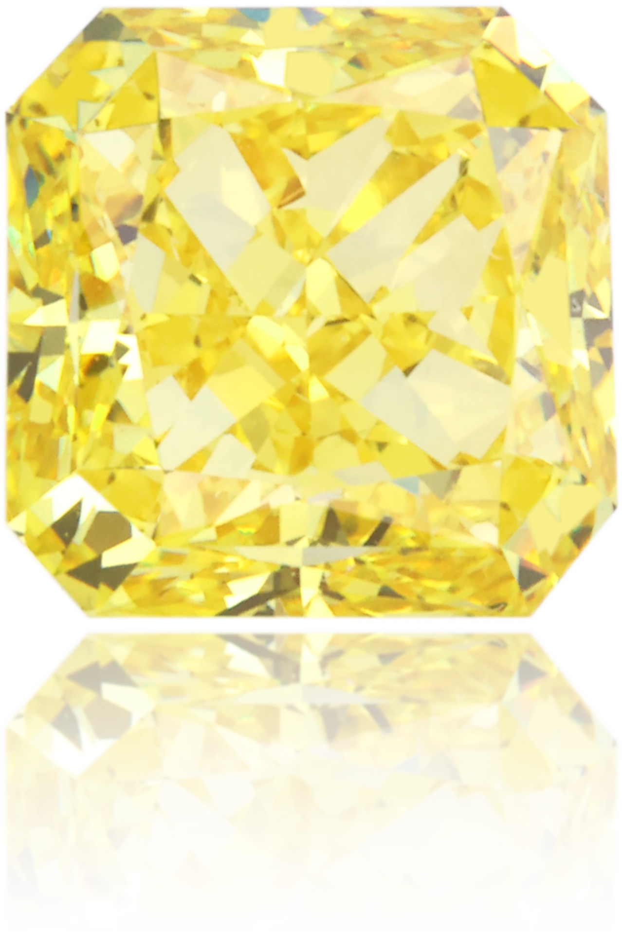 Natural Yellow Diamond Square 2.02 ct Polished