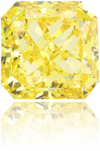 Natural Yellow Diamond Square 2.02 ct Polished