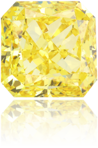 Natural Yellow Diamond Square 2.02 ct Polished