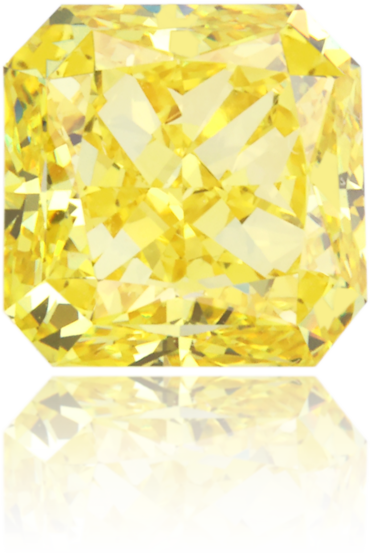 Natural Yellow Diamond Square 2.02 ct Polished