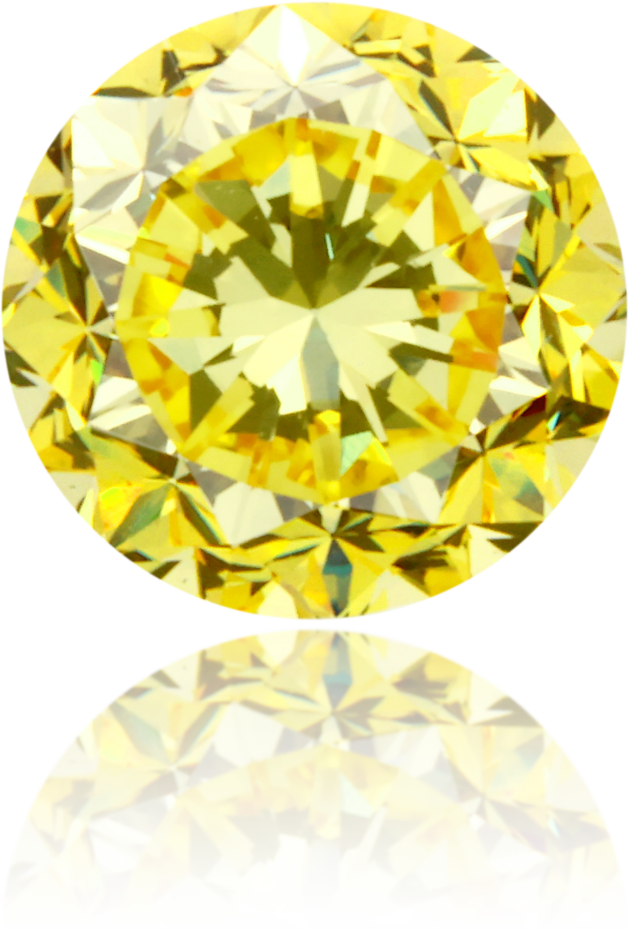 Natural Yellow Diamond Round 1.01 ct Polished