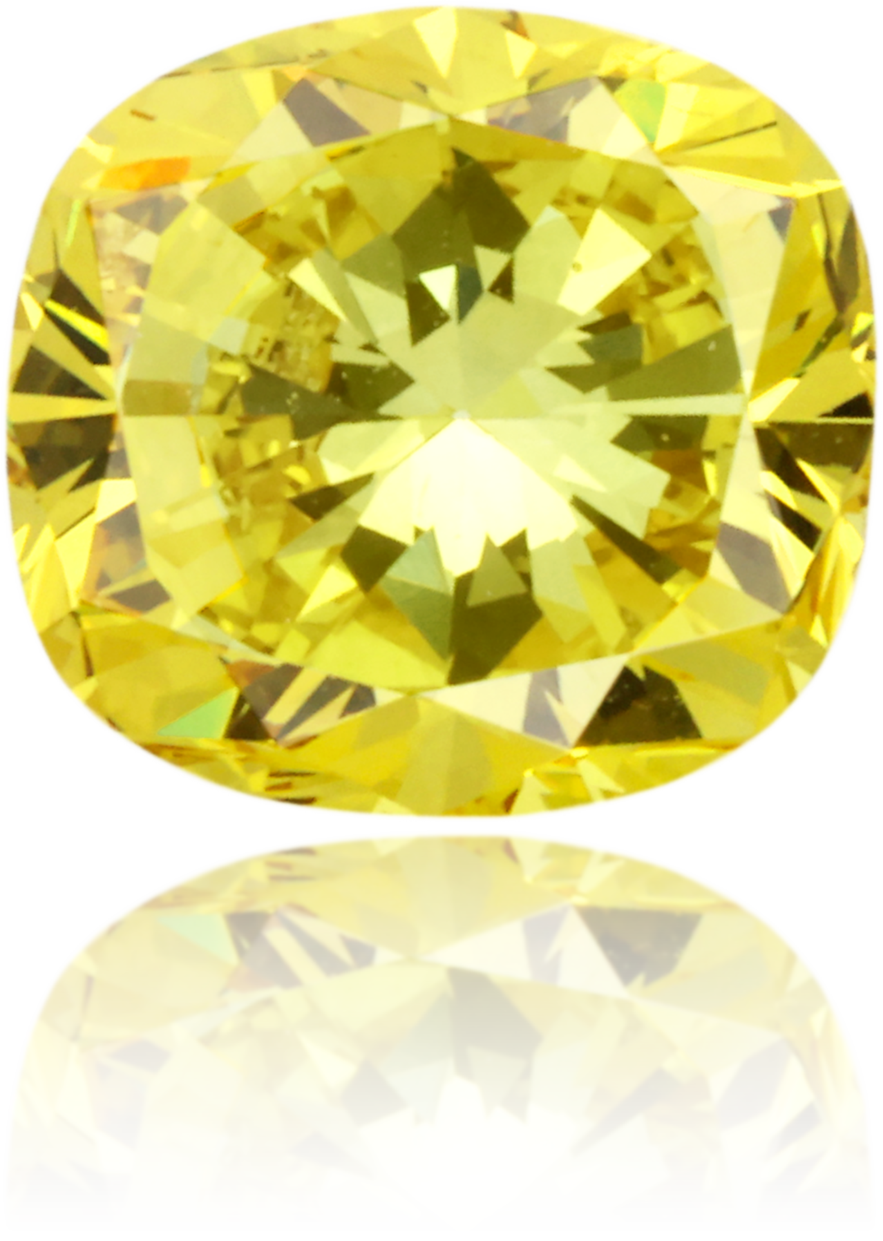 Natural Green Diamond Cushion 1.01 ct Polished