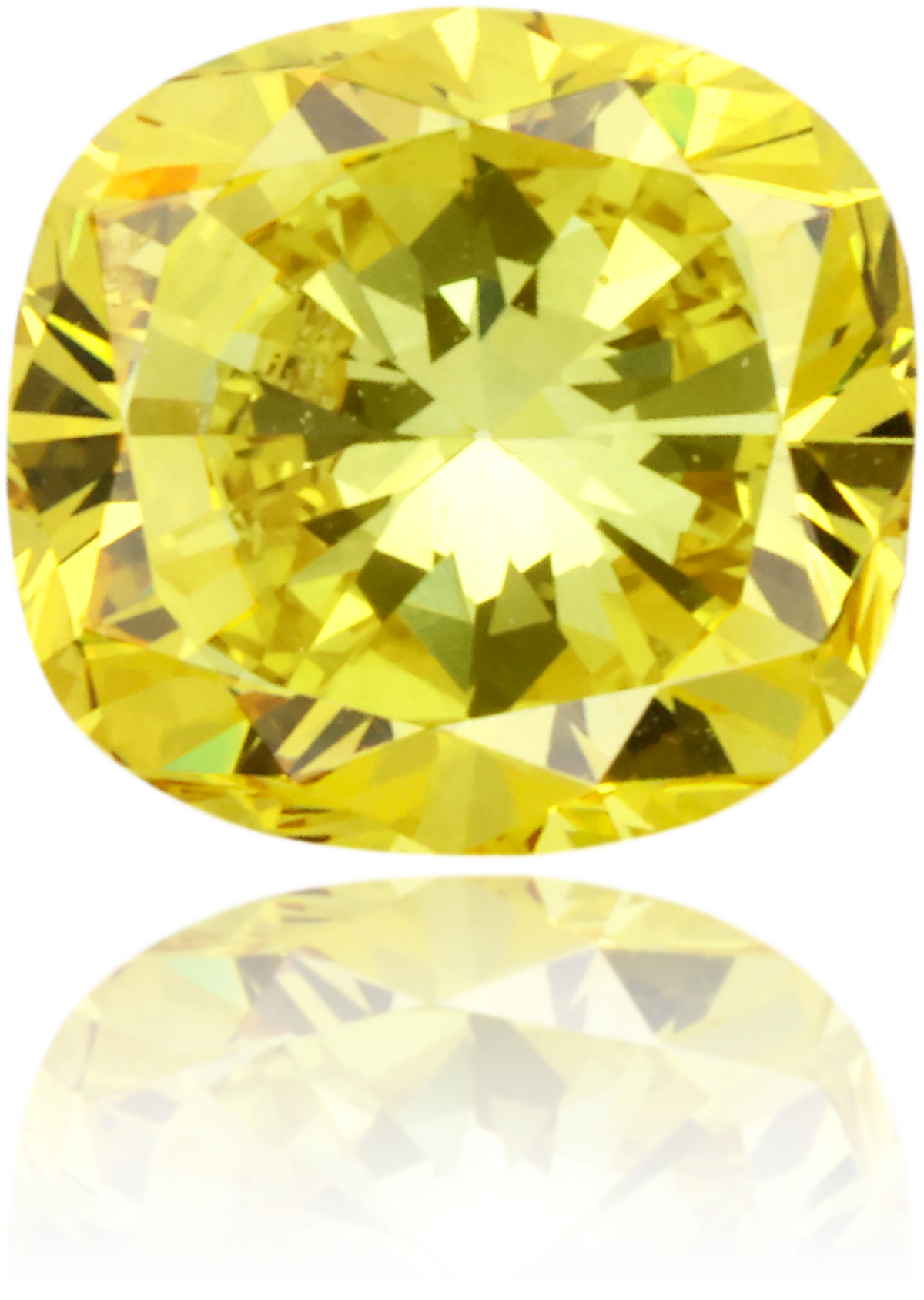 Natural Green Diamond Cushion 1.01 ct Polished