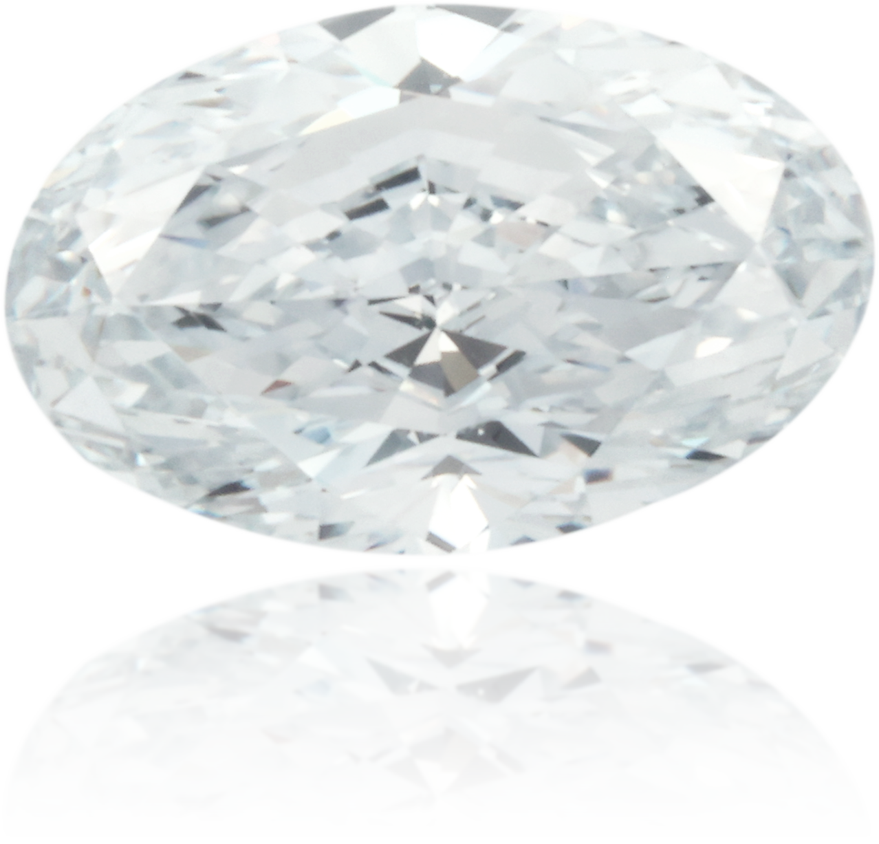 Natural Blue Diamond Oval 0.62 ct Polished