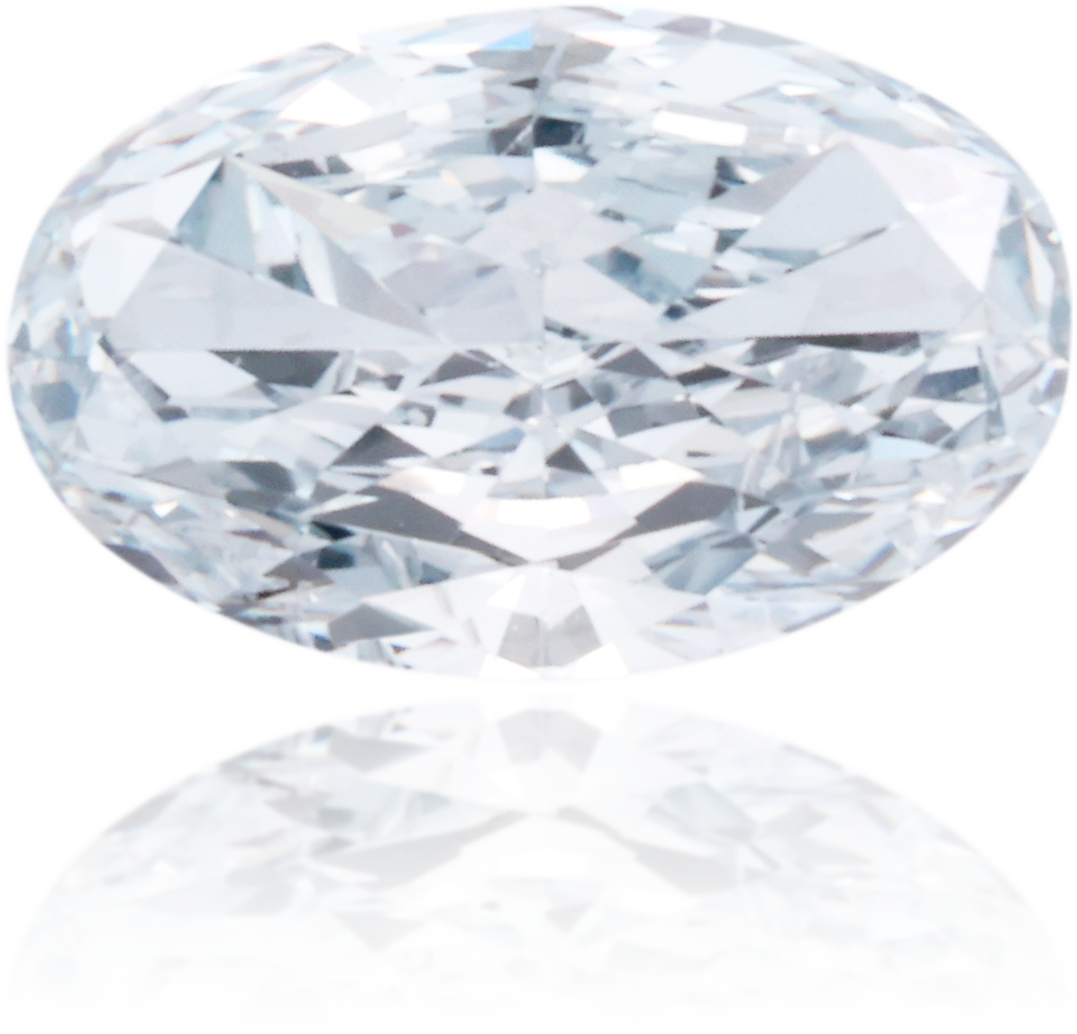 Natural Blue Diamond Oval 0.51 ct Polished
