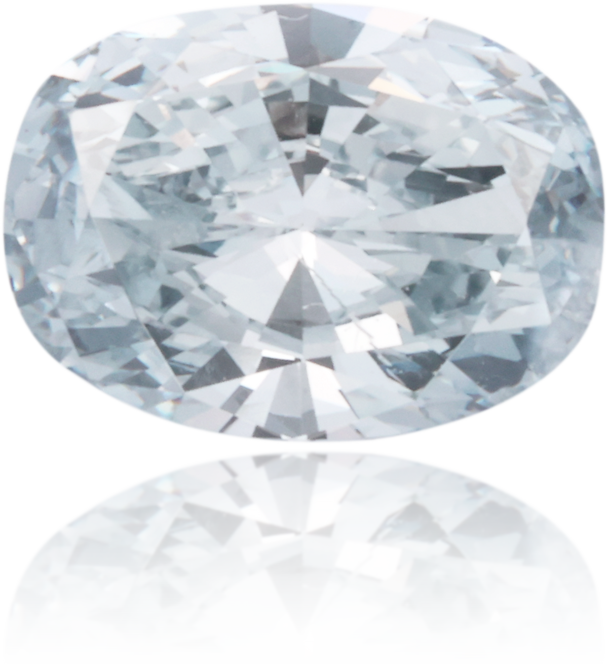 Natural Blue Diamond Oval 0.57 ct Polished