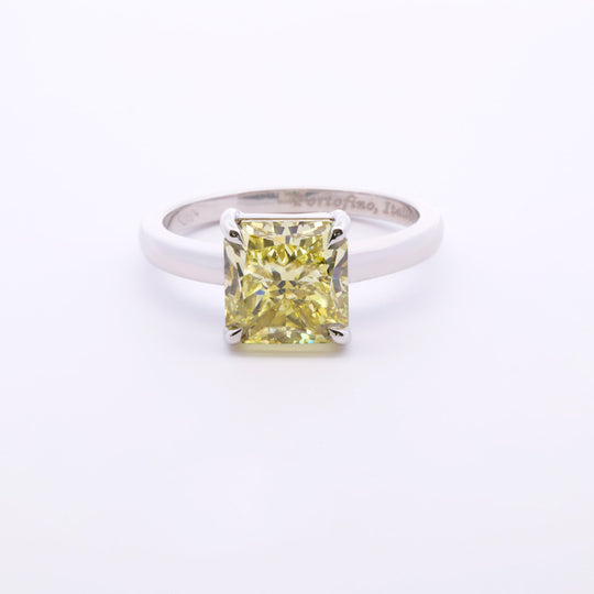 Intense Yellow Radiant Diamond Ring