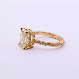 Honey Rectangular Diamond Ring