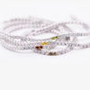 Yellow, Cognac, Olive and Colorless Diamonds Tennis Bracelet