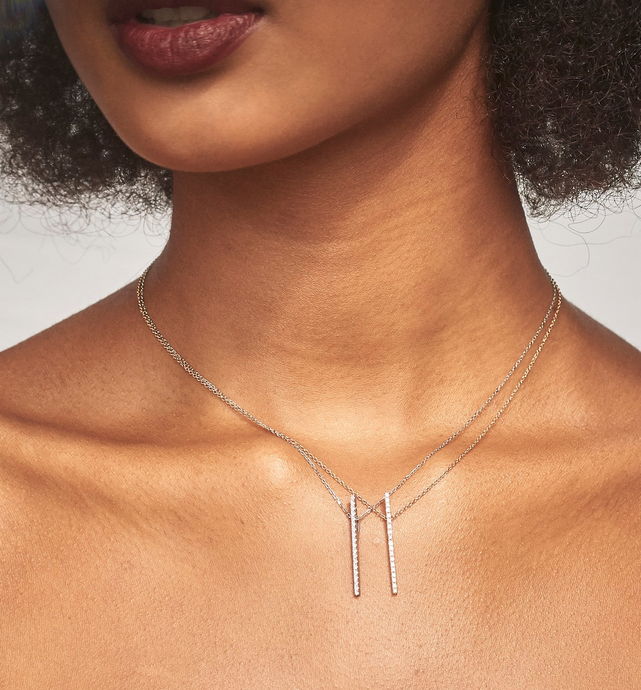 Gray The Line Necklace