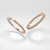 Champagne The Line Hoop Earrings