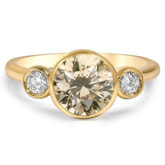 Champagne Three-stone ring