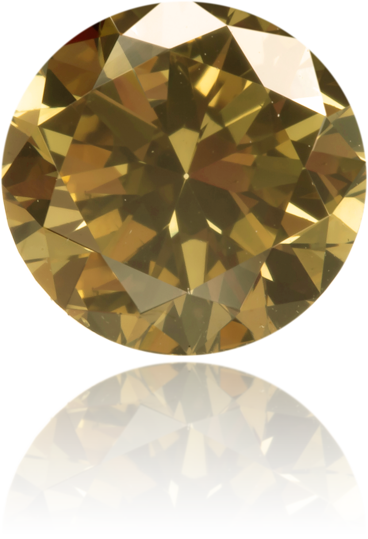 Natural Brown Diamond Round 1.01 ct Polished