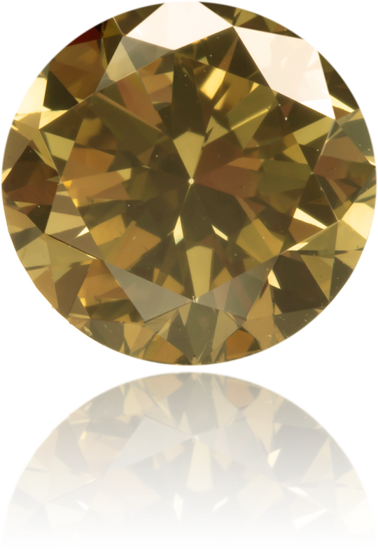 Natural Brown Diamond Round 1.01 ct Polished