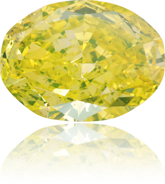 Natural Green Diamond Oval 3.52 ct Polished