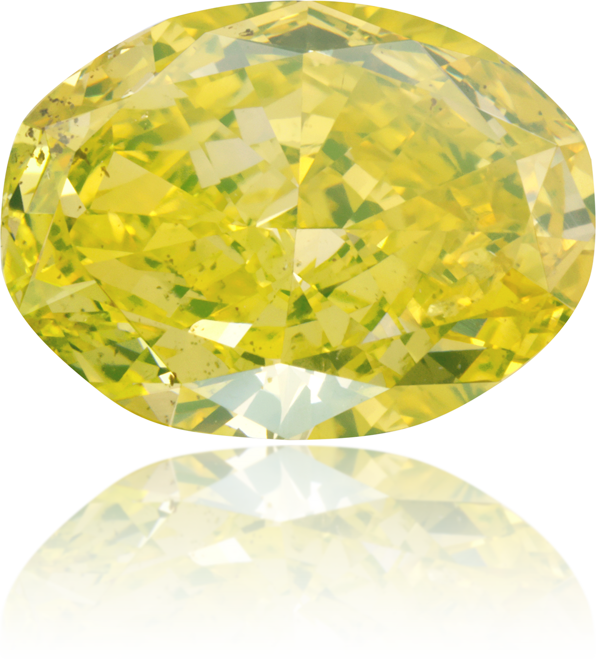 Natural Green Diamond Oval 3.52 ct Polished