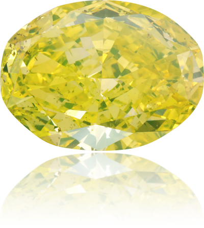 Natural Green Diamond Oval 3.52 ct Polished