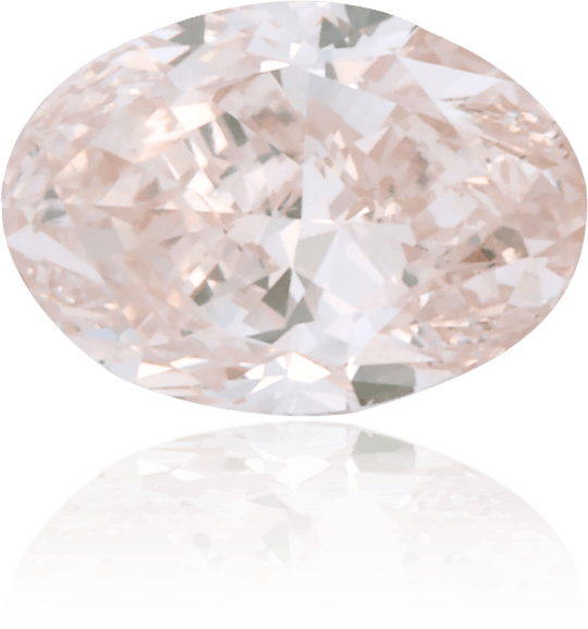 Natural Pink Diamond Oval 0.91 ct Polished