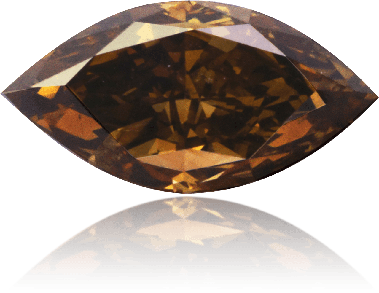 Natural Brown Diamond Marquise 1.03 ct Polished