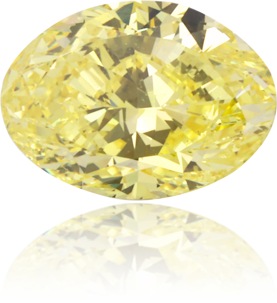 Natural Yellow Diamond Oval 1.04 ct Polished